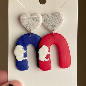 Buffalo Bills earrings - new/never worn.